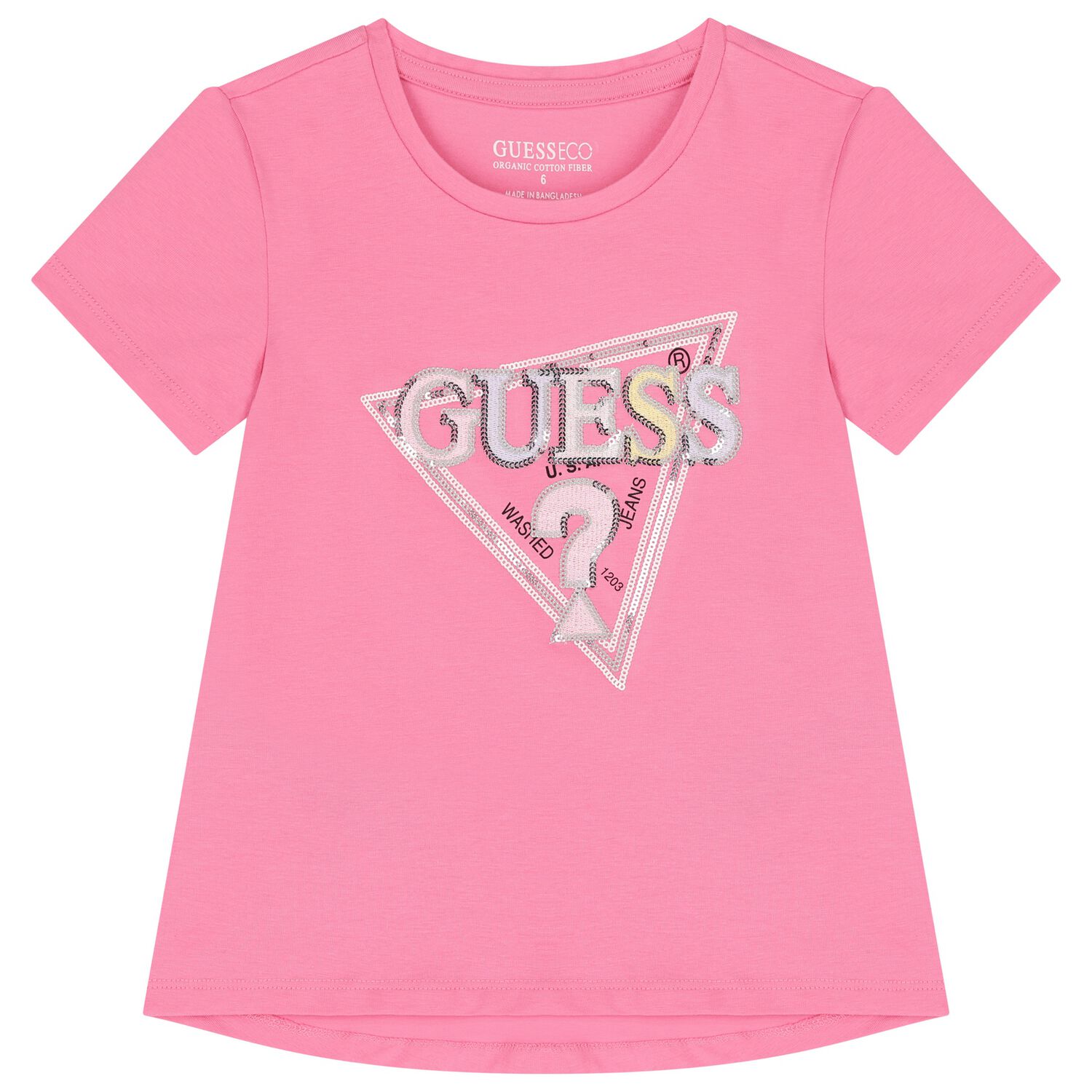 Girls Pink Logo T-Shirt, 3, hi-res image number null