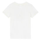 Boys White Logo T-Shirt, 1, hi-res