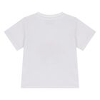 Younger Girls White Heart T-Shirt, 1, hi-res