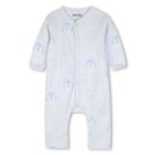 Baby Boys Blue Tiger Logo Romper Gift Set, 1, hi-res