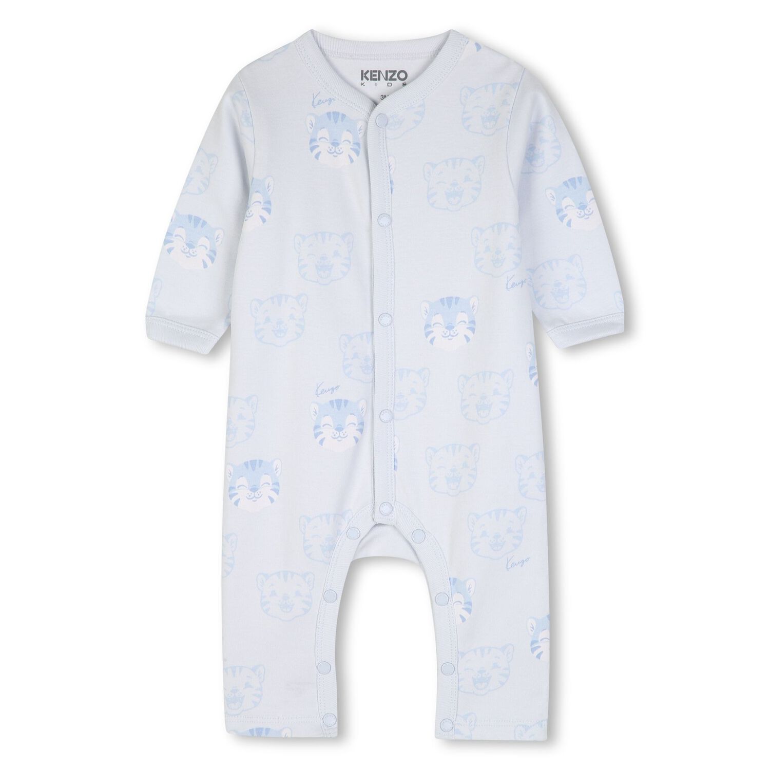 Baby Boys Blue Tiger Logo Romper Gift Set, 1, hi-res