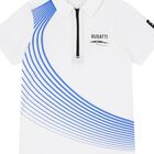 Boys White Logo Polo Shirt, 1, hi-res