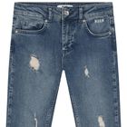 Boys Blue Logo Denim Jeans, 1, hi-res
