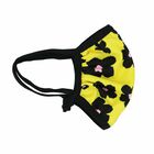 Girls Yellow Floral Face Mask, 1, hi-res