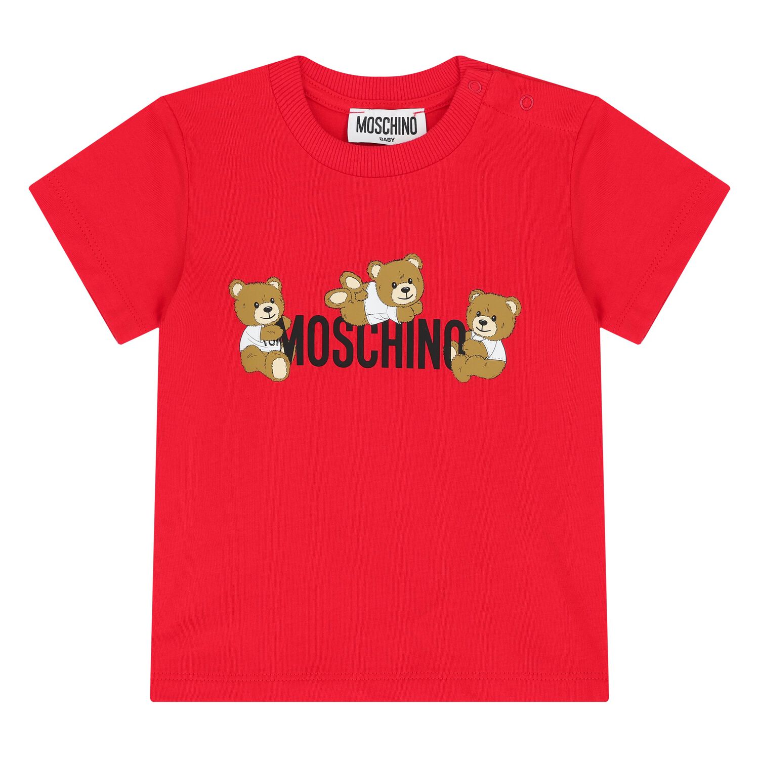 Younger Red Teddy Bear Logo T-Shirt, 5, hi-res