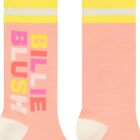 Girls Pink Logo Socks , 1, hi-res