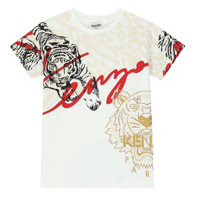 Ivory Tiger Logo T-Shirt, 1, hi-res image number null