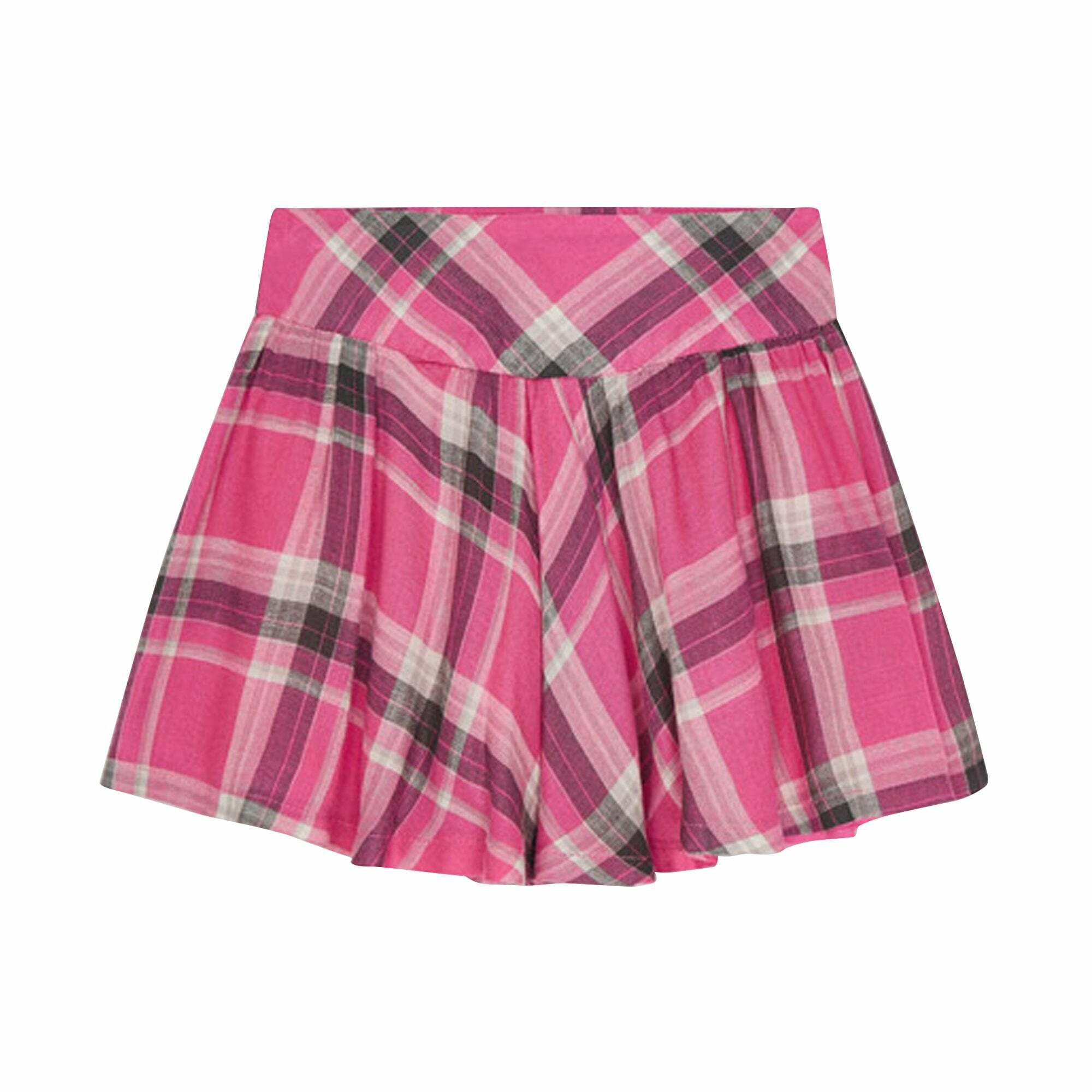 Mayoral Girls Pink Grey Check Skirt Junior Couture UK