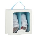 Baby Boys White Logo Trainers, 1, hi-res