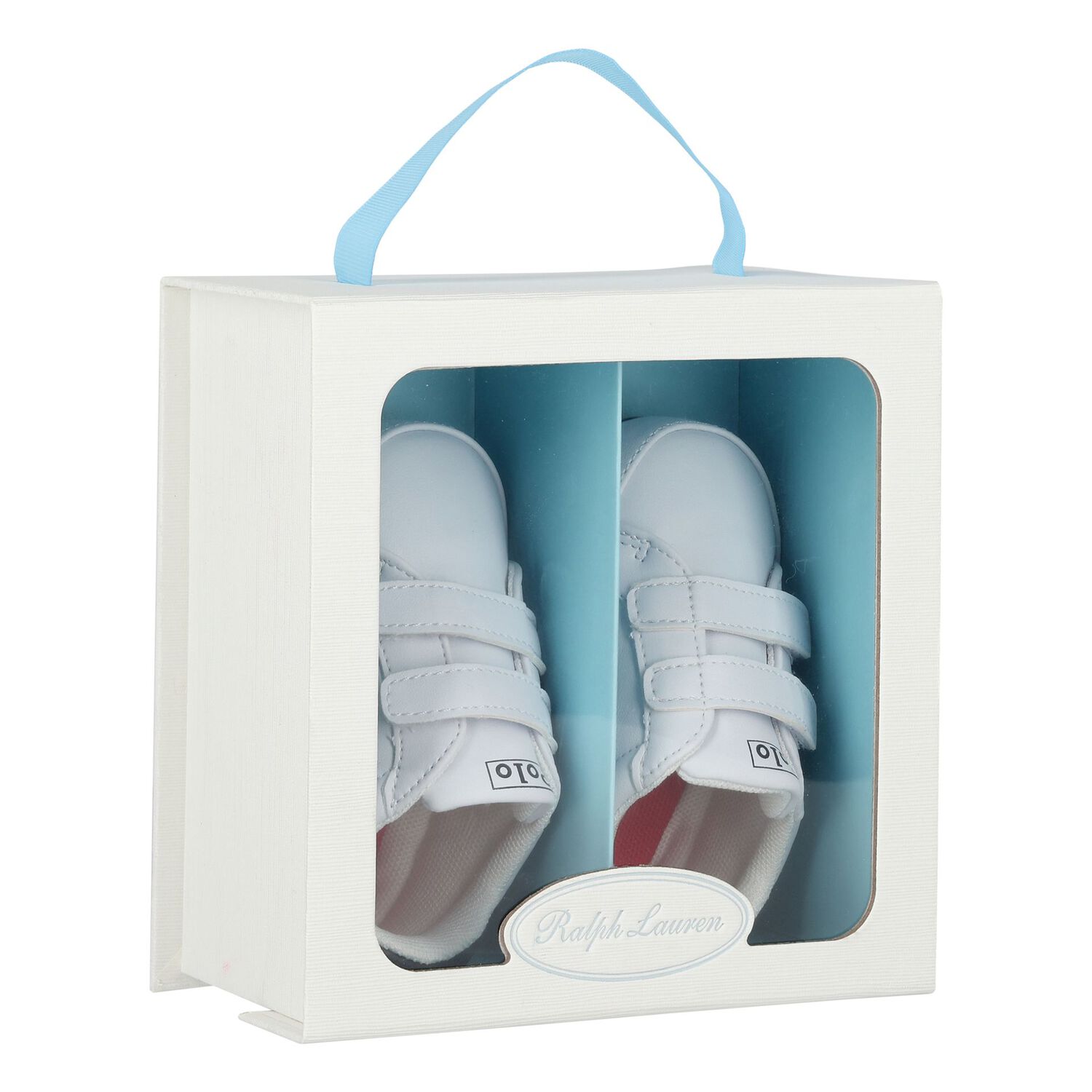 Baby Boys White Logo Trainers, 1, hi-res image number null
