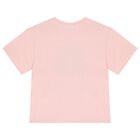 Girls Pink Boke Flower T-Shirt, 1, hi-res