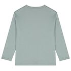 Boys Green Logo Long Sleeve Top, 1, hi-res