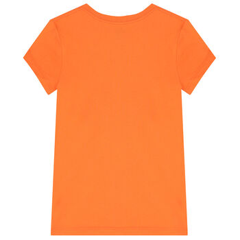 Girls Orange Polo Bear T-Shirt