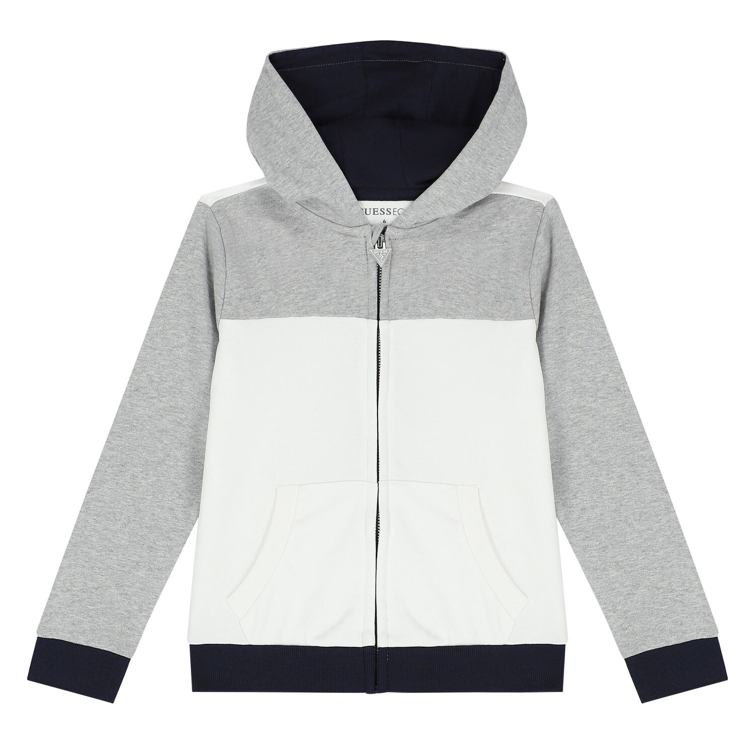 Boys White & Grey Logo Tracksuit, 1, hi-res