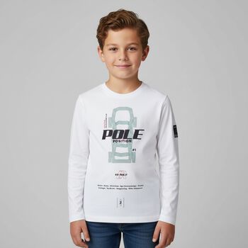 Boys Ivory Long Sleeve Top