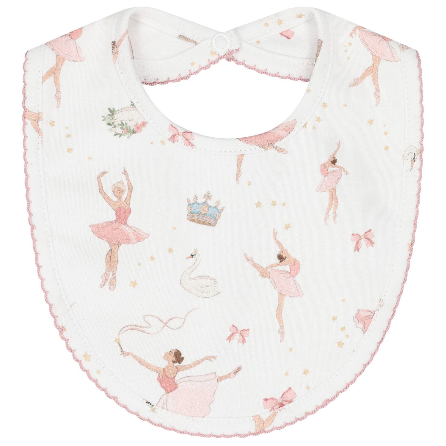 Baby Girls White & Pink Opera Babygrow Set, 1, hi-res