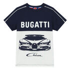 Boys Navy & White Logo T-Shirt, 3, hi-res