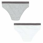 Girls Grey & White Bikini (2 Pack), 1, hi-res