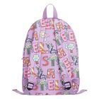 Girls Purple Logo Backpack, 1, hi-res