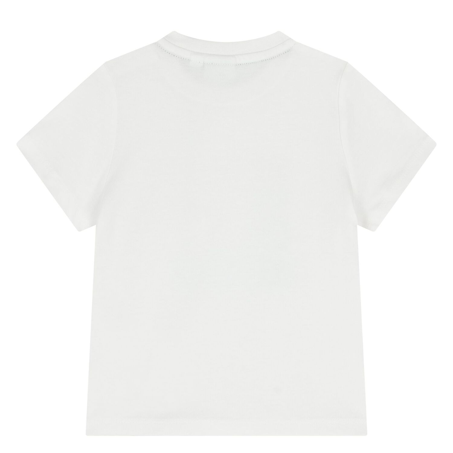 Younger Boys White Logo T-Shirt, 1, hi-res