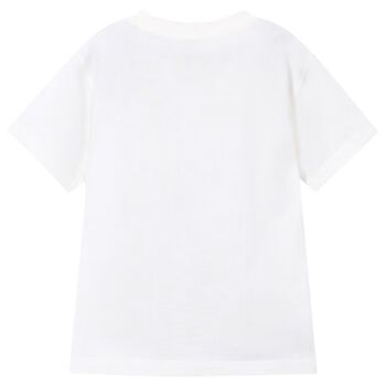Boys Ivory Motorbike T-Shirt