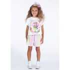 Girls Multi-Coloured Striped Shorts, 1, hi-res