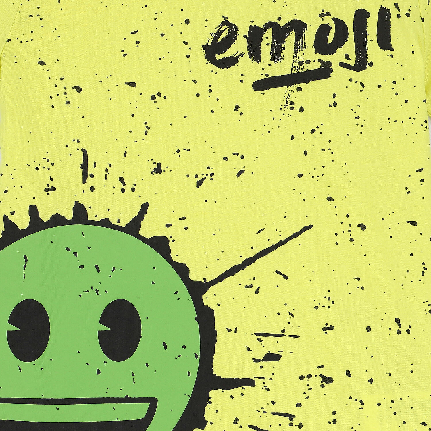 Boys Yellow Emoji T-Shirt, 1, hi-res image number null