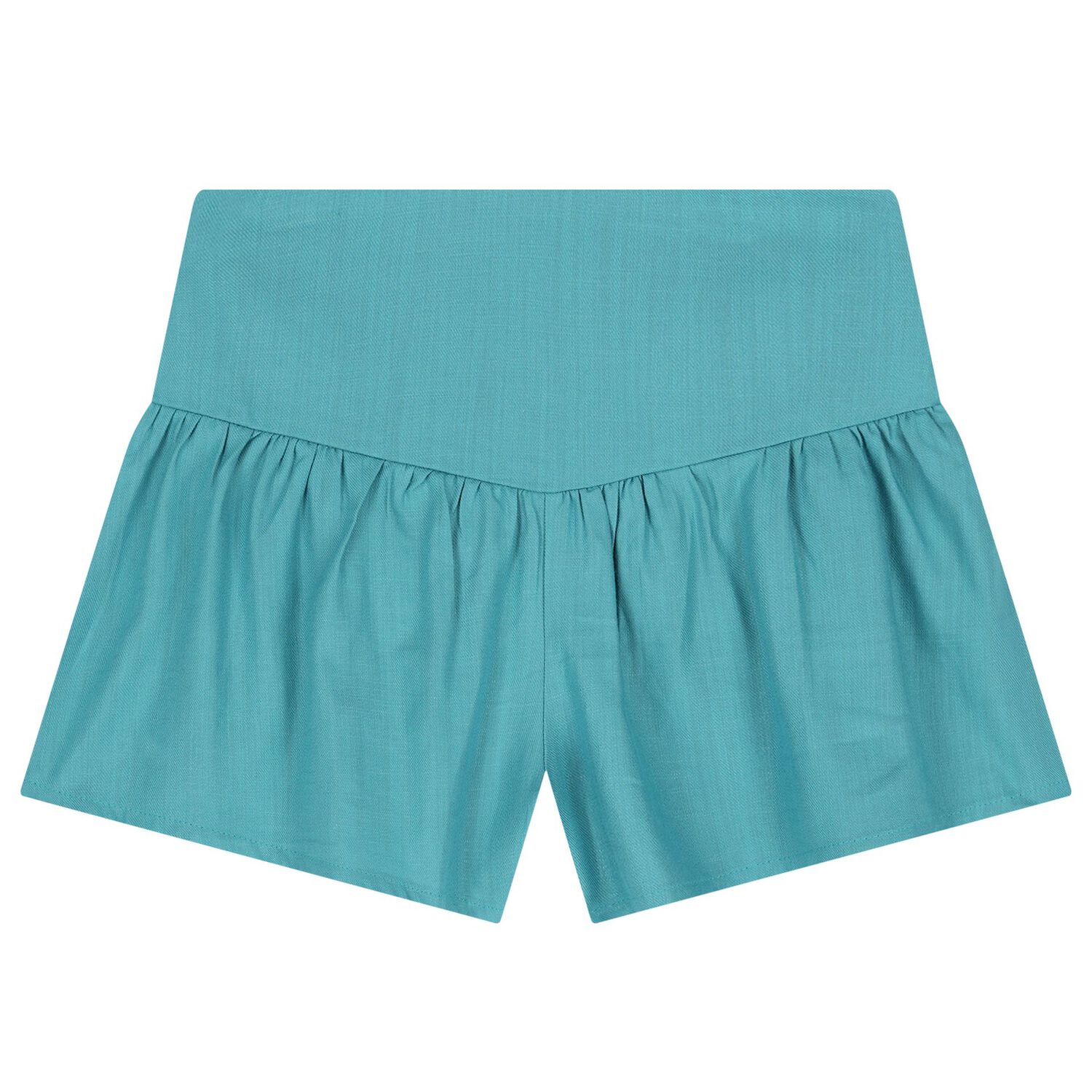 Girls Blue Flower Shorts Set, 1, hi-res