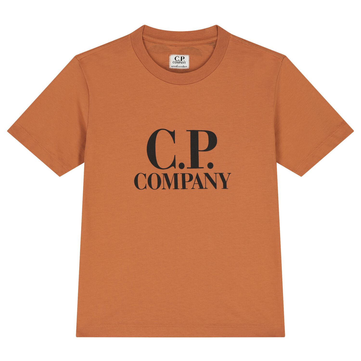 Boys Orange Logo T-Shirt, 3, hi-res