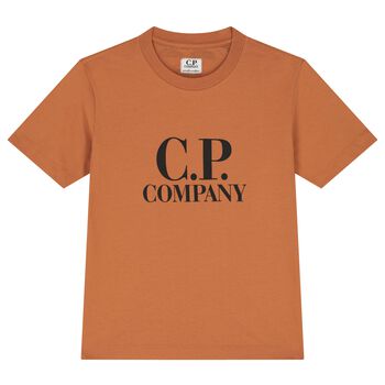 Boys Orange Logo T-Shirt