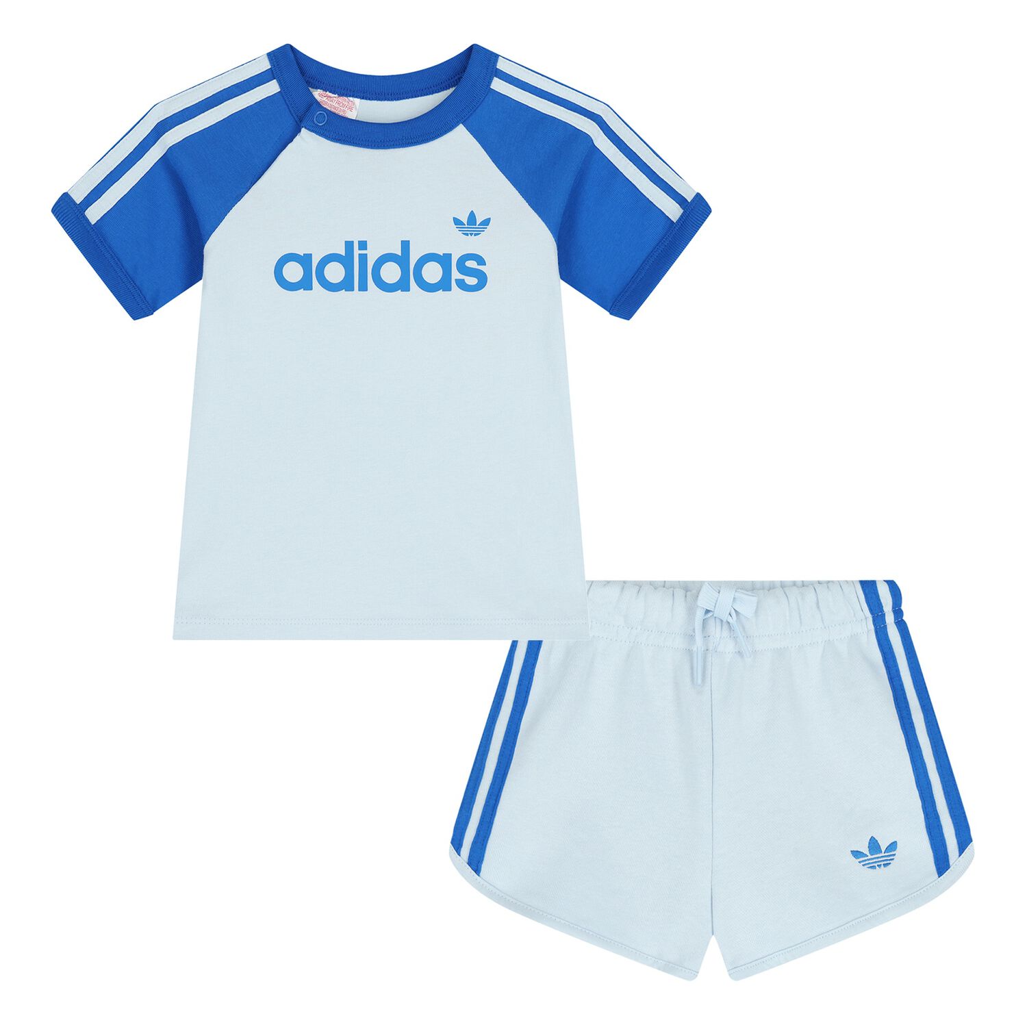 Younger Blue Logo Shorts Set, 1, hi-res