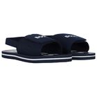 Boys Navy Blue Velcro Sandals, 2, hi-res