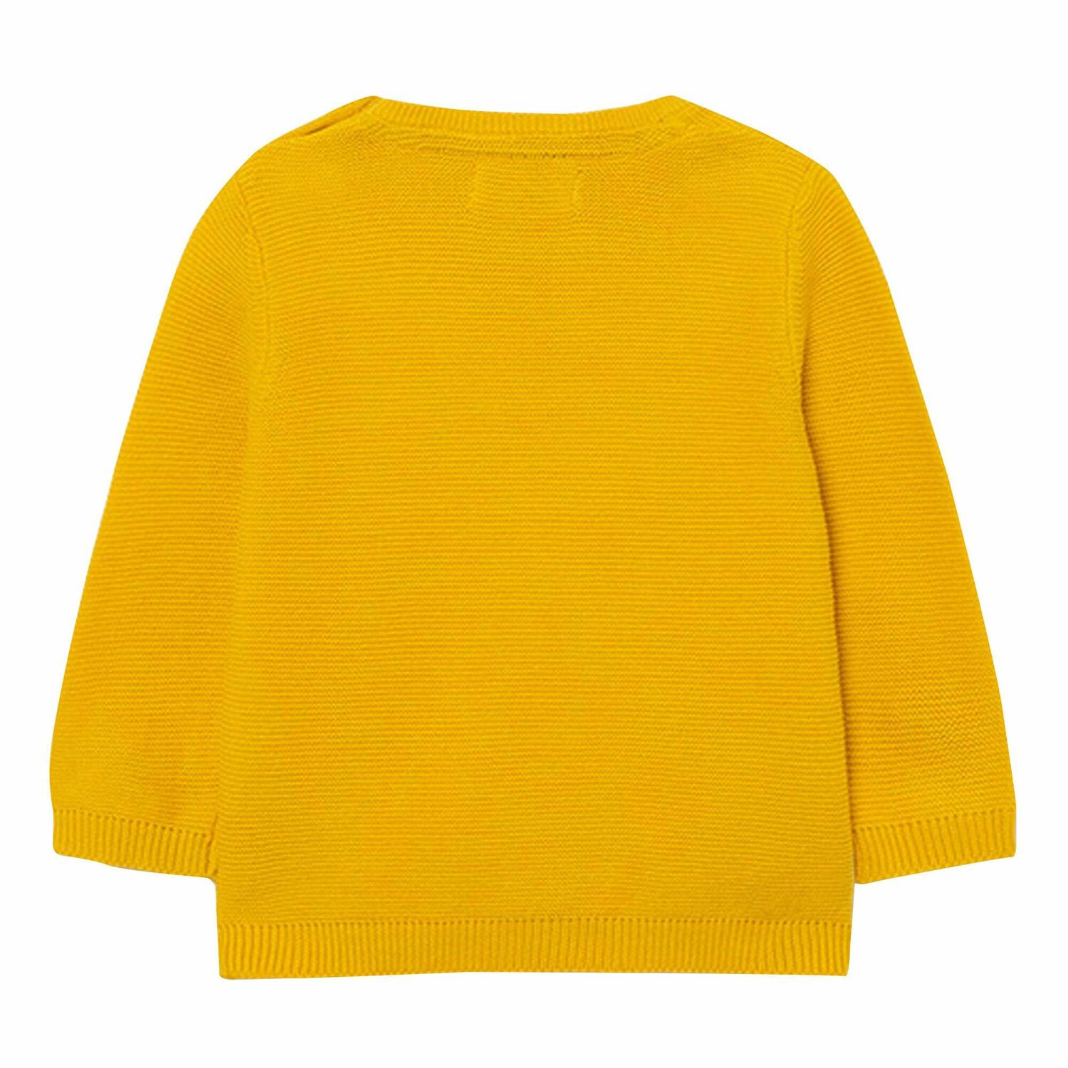 Younger Boys Yellow Knitted Jumper, 2, hi-res