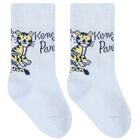 Blue & Grey Logo Baby Socks ( 2-Pack ), 2, hi-res