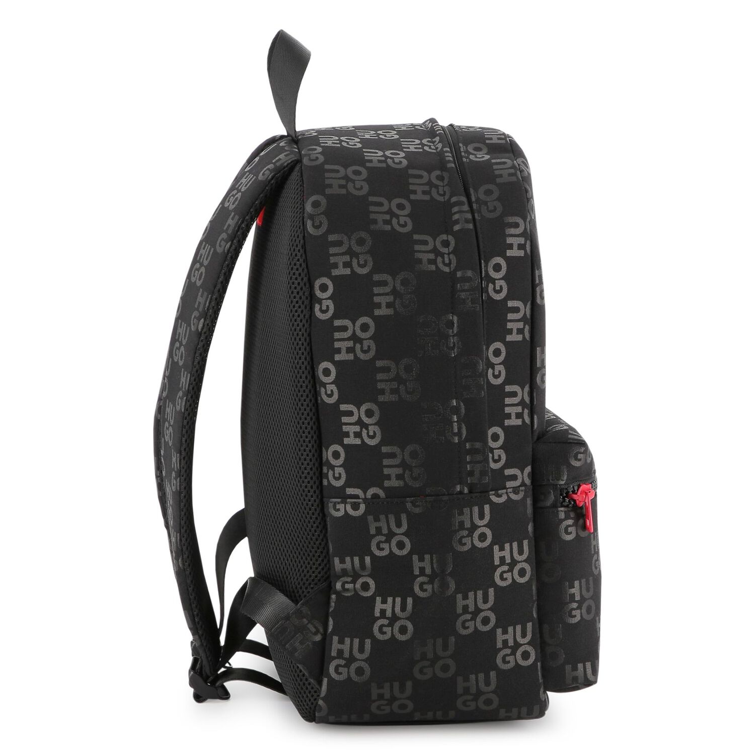 Black Logo Backpack, 1, hi-res