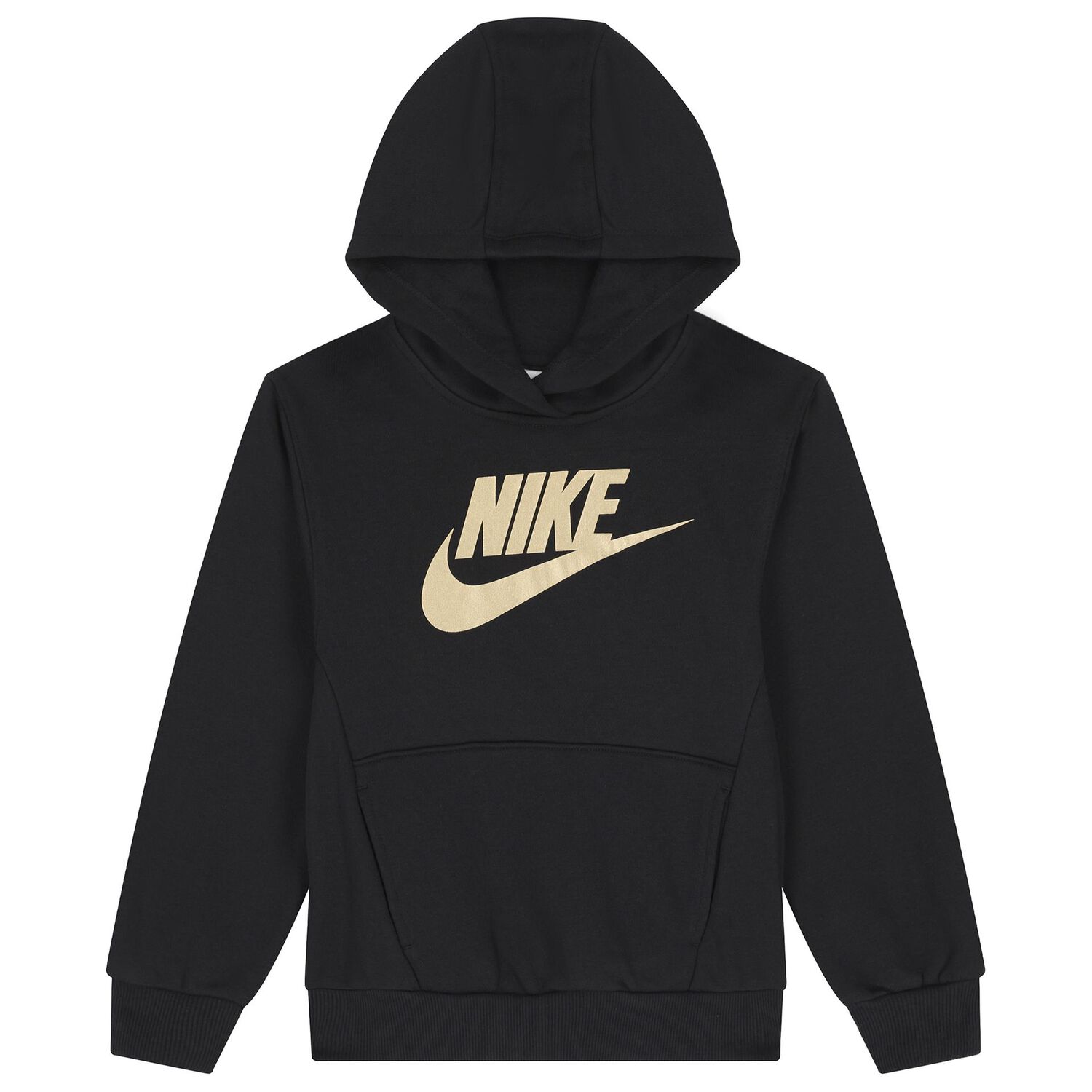 Boys Black Logo Hooded Top, 2, hi-res