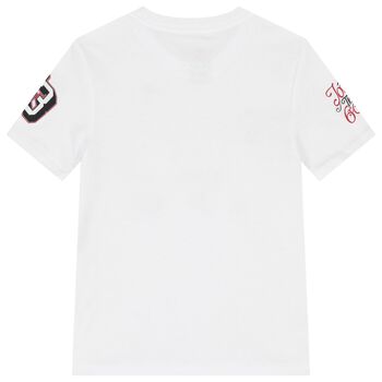 Boys White Sports Club Jordan Logo T-Shirt