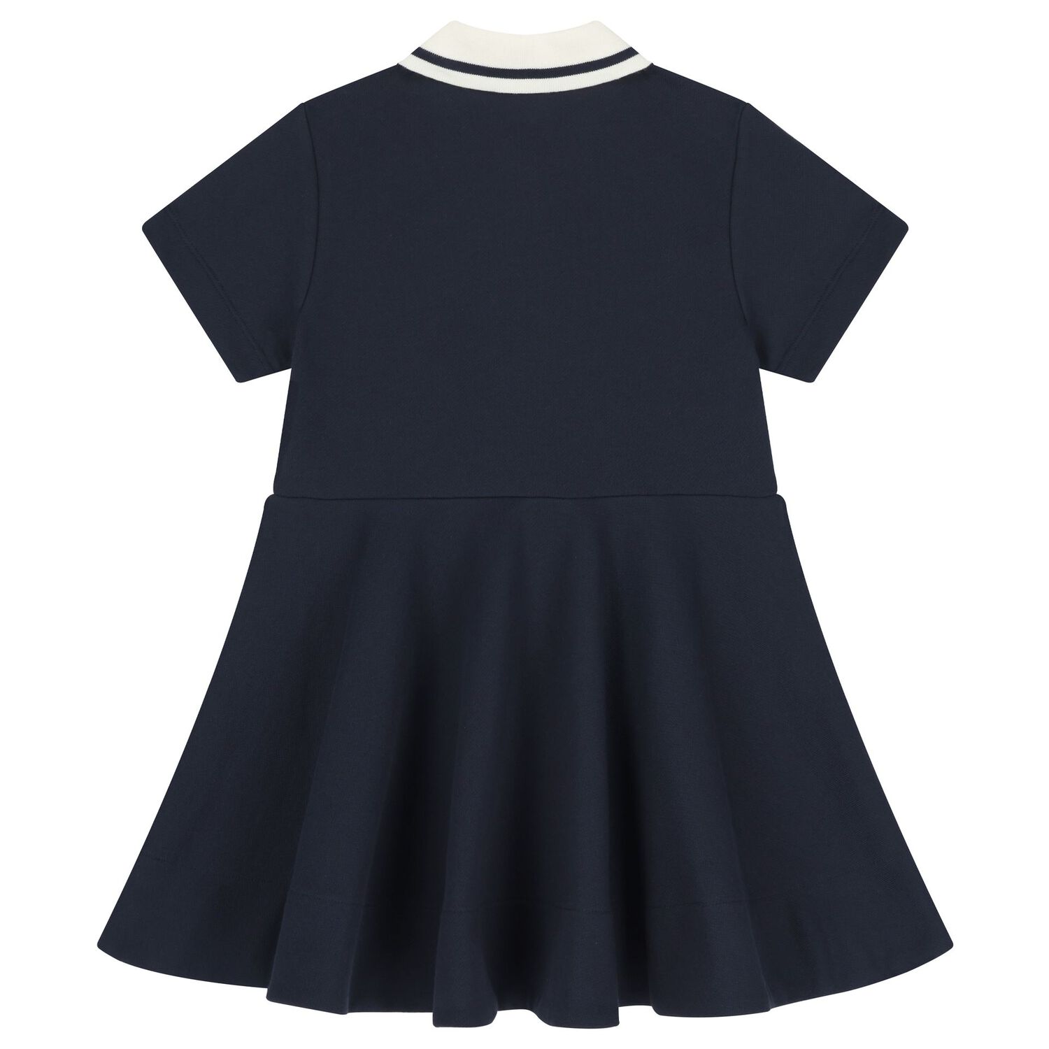 Girls Navy Blue Logo Polo Dress, 1, hi-res