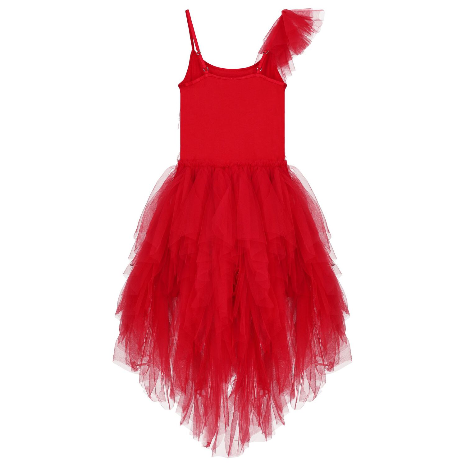 Girls Red Sequin Tulle Dress, 1, hi-res image number null