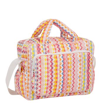 Baby Girls Multi-Coloured Zigzag Changing Bag