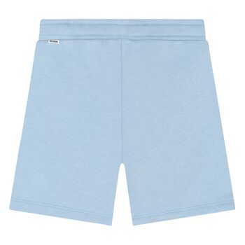 Younger Boys Blue Logo Shorts