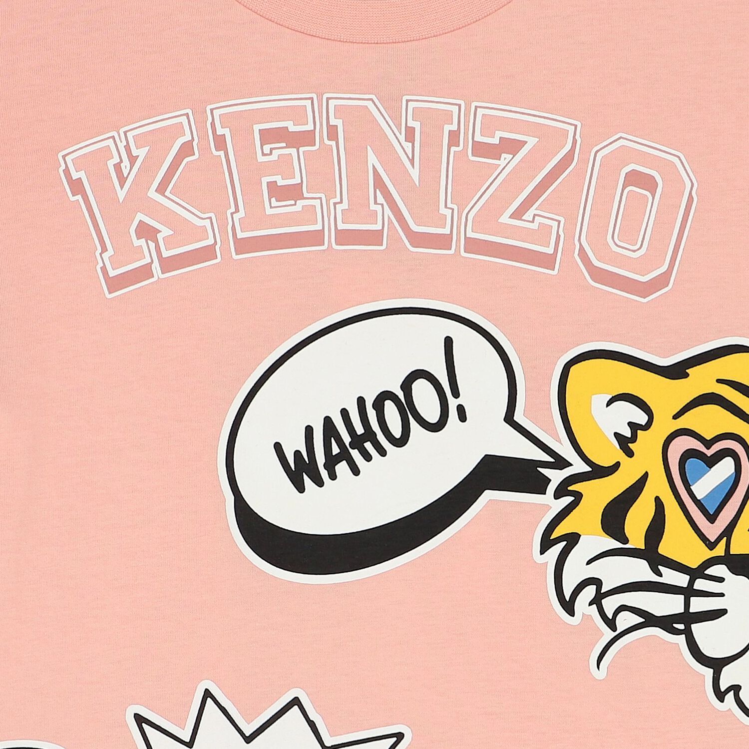 Girls Pink Tiger Logo T-Shirt, 1, hi-res