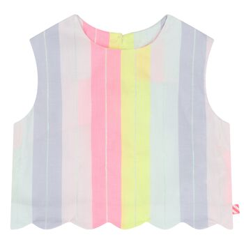 Girls Multi-Coloured Stripes Blouse
