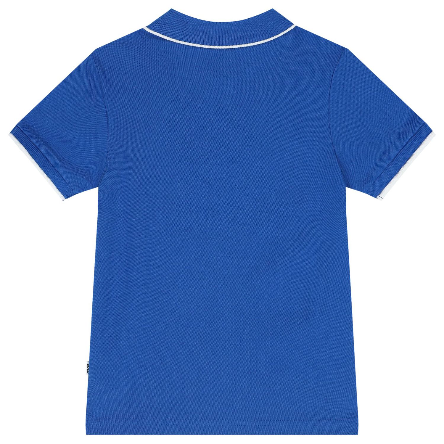 Boys Blue Logo Polo Shirt, 3, hi-res
