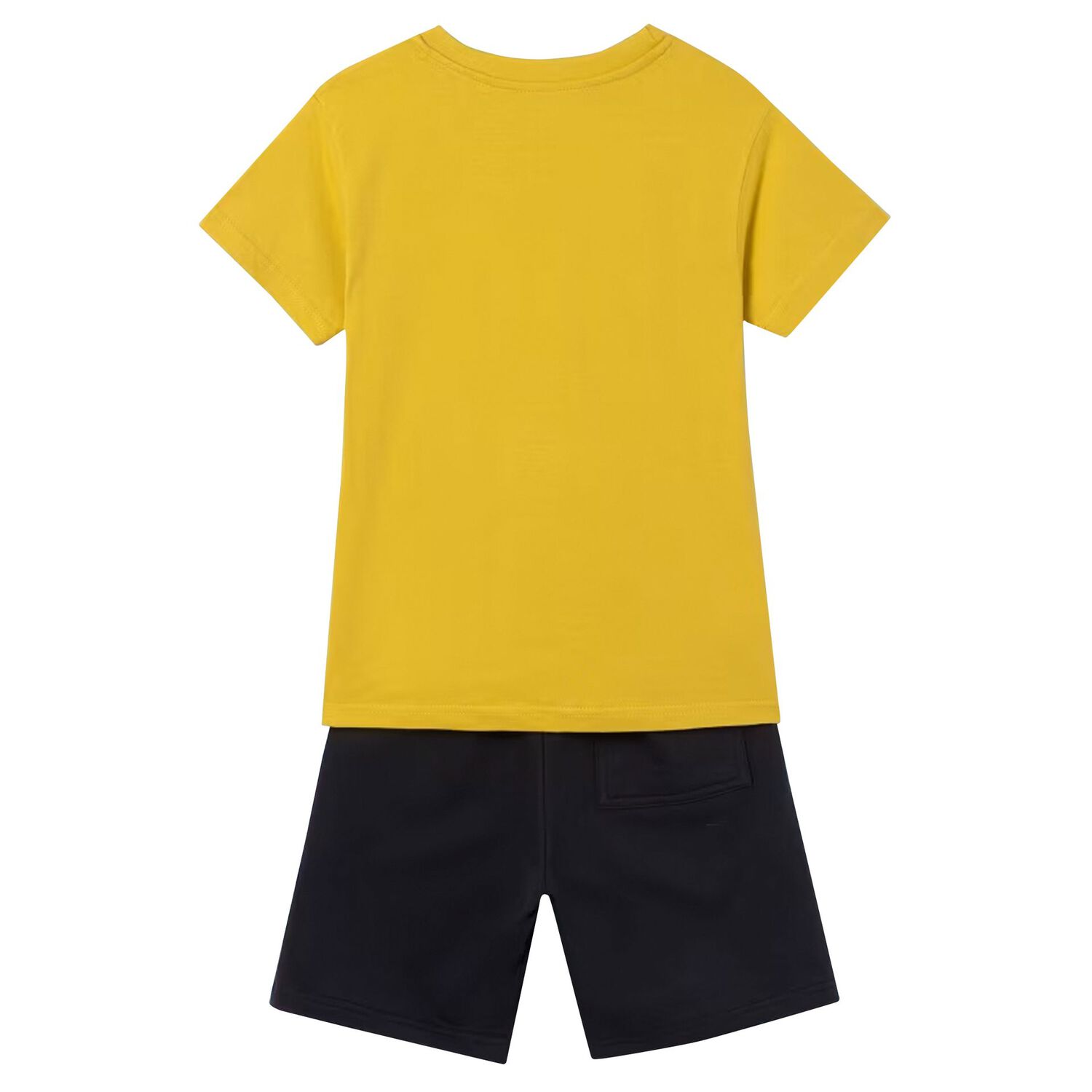 Boys Yellow & Navy Blue Shorts Set, 1, hi-res image number null