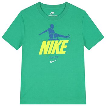 Boys Green Logo T-Shirt
