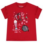 Girls Red Logo T-Shirt, 1, hi-res