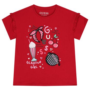 Girls Red Logo T-Shirt