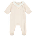 Baby Girls Pink Babygrow & Bib Gift Set, 1, hi-res