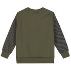 Boys Khaki Logo Sweatshirt, 1, hi-res